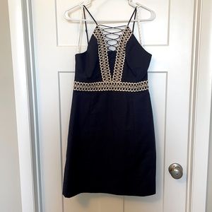 NWT Navy and gold Lilly Pulitzer shift dress